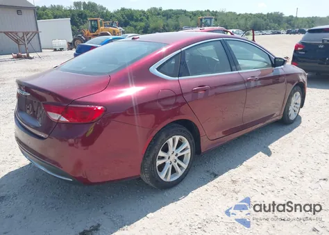 2015 Chrysler 200 Limited z USA, uszkodzony, nr VIN 1C3CCCAB7FN603307